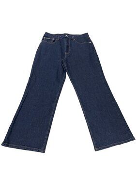 Calvin Klein High Rise Bootcut Jeans 30 Blue Denim Streetwear Western Minimalist